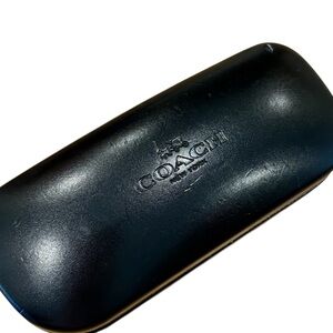 Coach Black Leather Eyeglasses Case
